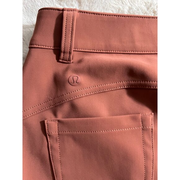 Lululemon Womens Rust Orange Pants High-Rise Skinny Fit 7/8 Length Size 28 - Picture 9 of 10